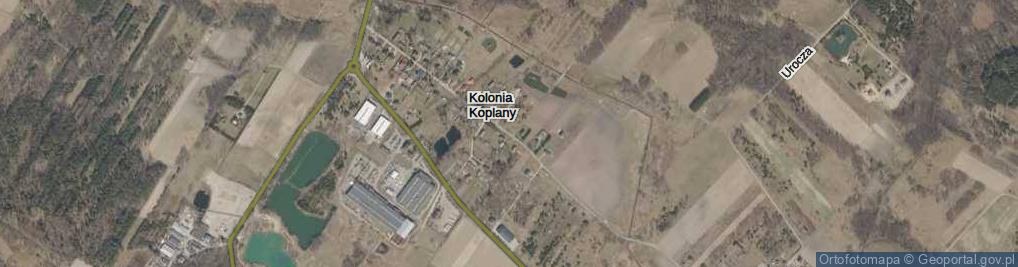 Zdjęcie satelitarne Kolonia Koplany ul.